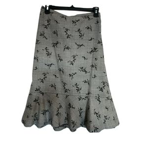 TALL Ann Taylor 10T skirt Black & white